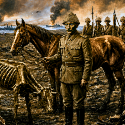Atatürk Çanakkale Portre Uv Sanatsal Baskı 124 cm 89 cm